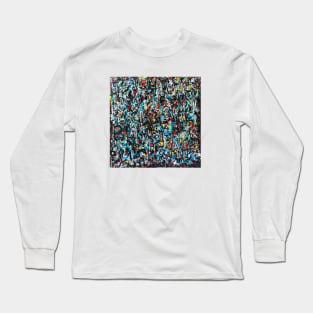 Acrylic Pouring Painting - Black Lives Matter Long Sleeve T-Shirt